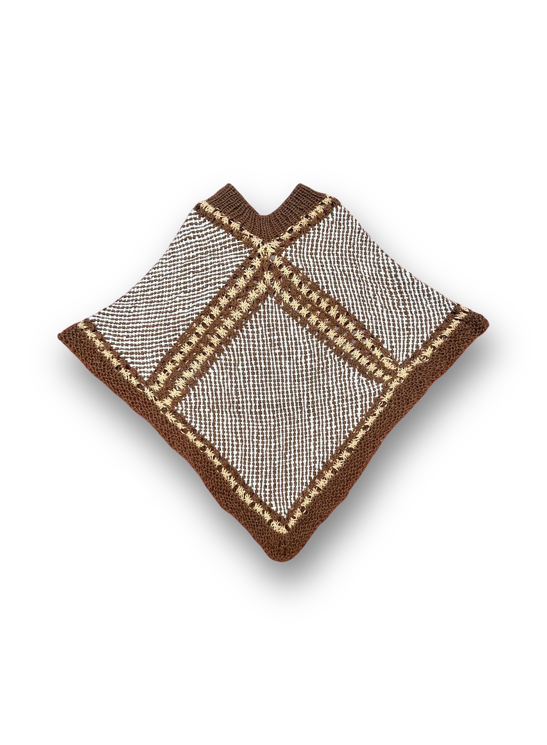 Embroidered Wool Poncho