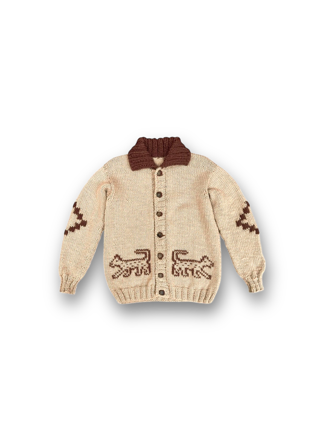 Jaguar Hand-Knitted & Embroidered Cardigan [Made-to-Order]