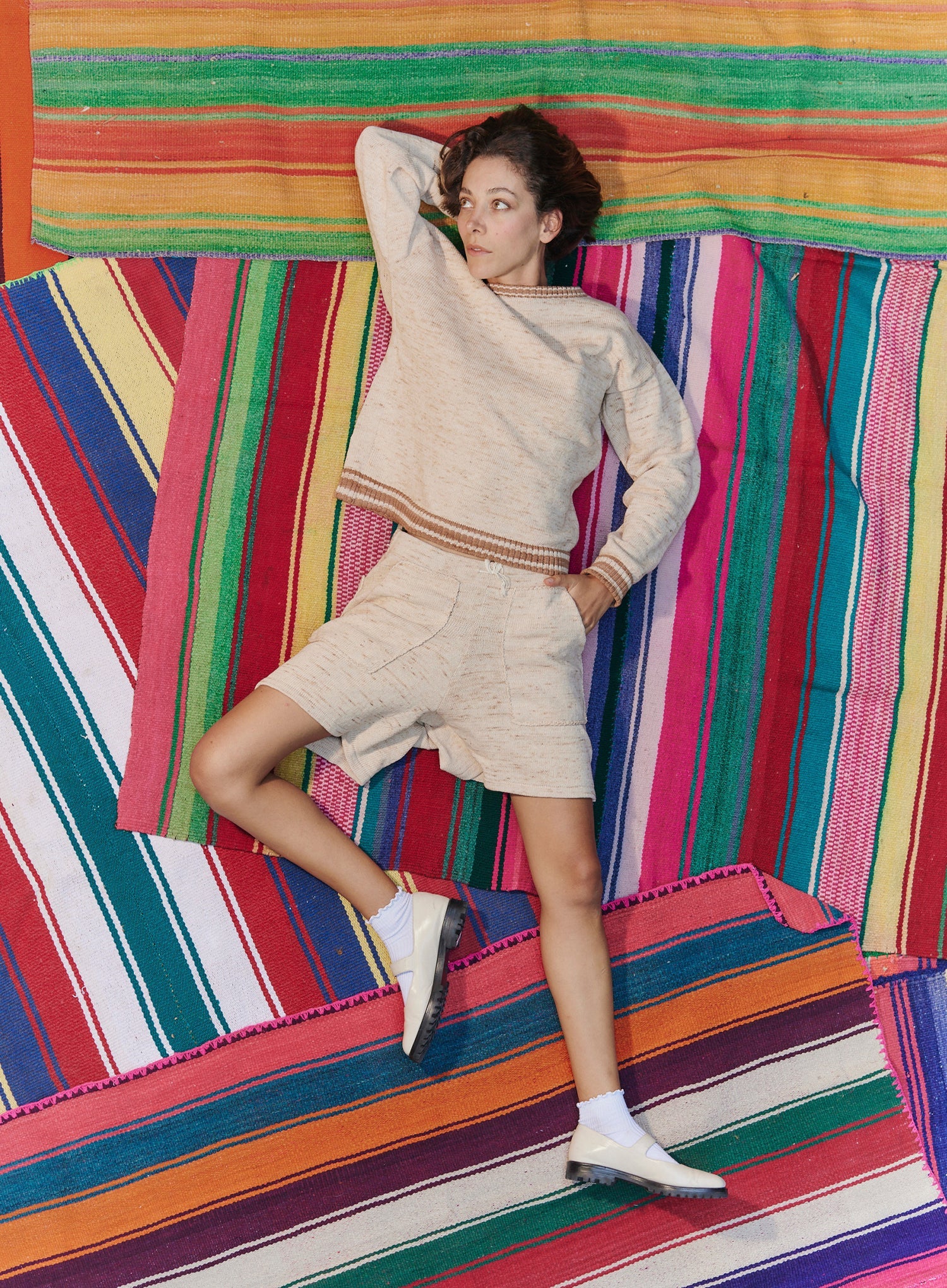 Pecan Sand Knit Crewneck Pullover